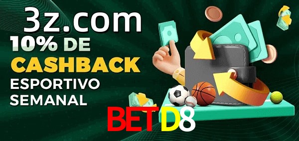 10% de bônus de cashback na BETD8